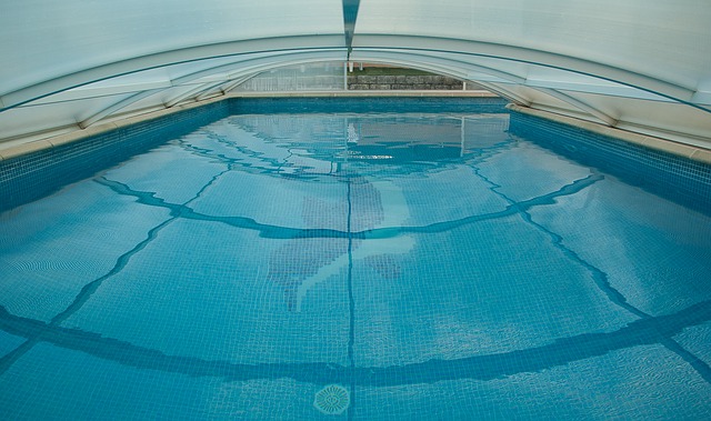 zatažený bazén